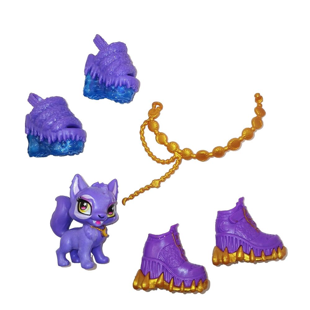 Monster High Clawdeen Wolf Accessories & Pet Lot Shoes Purple Cat Crescent Belt